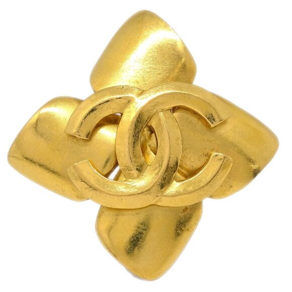 Chanel Brooch Pin Gold 96P - Picture 1 of 4
